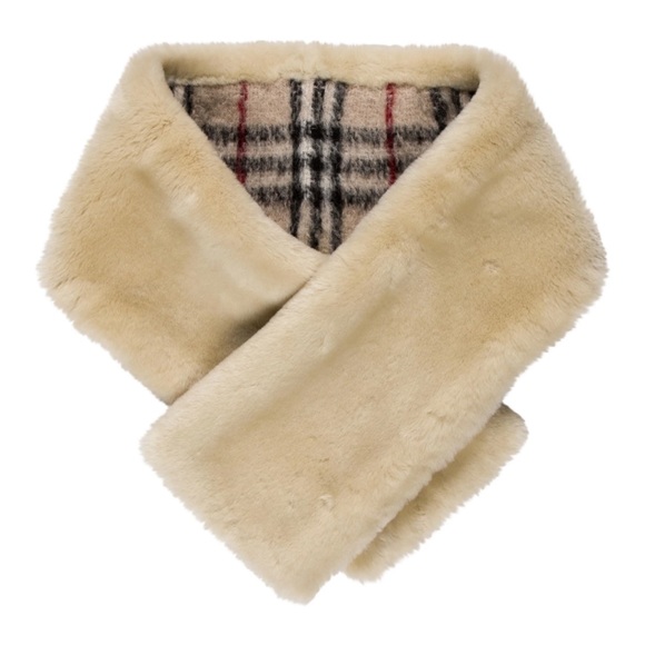 Burberry Shearling House Check Pattern - Picture 1 of 6